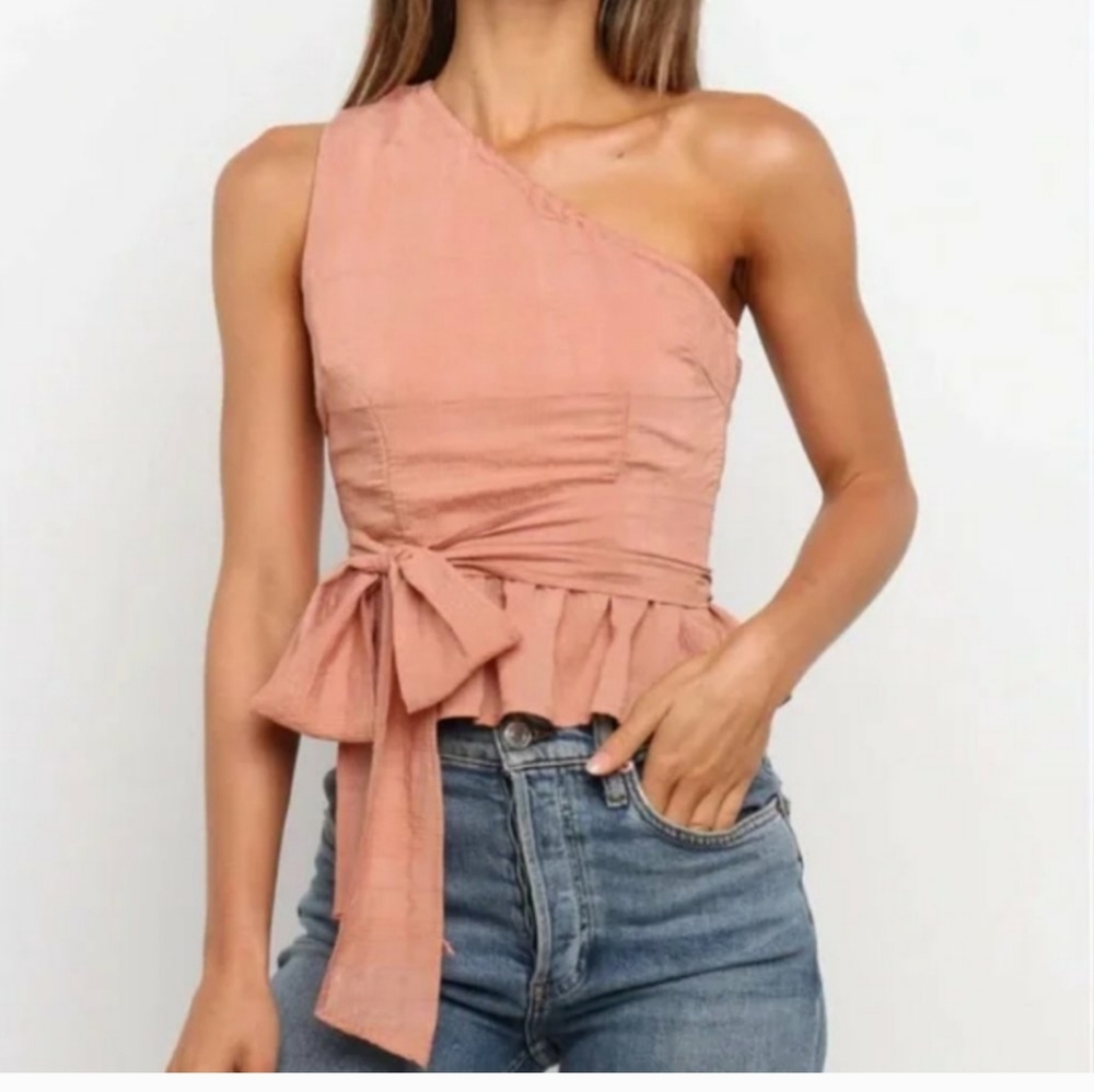 🆕️Petal + pup | One Shoulder Palise Top Rust